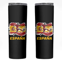 Spain Espana Soccer Football Fan Spanish Flag Skinny Tumbler