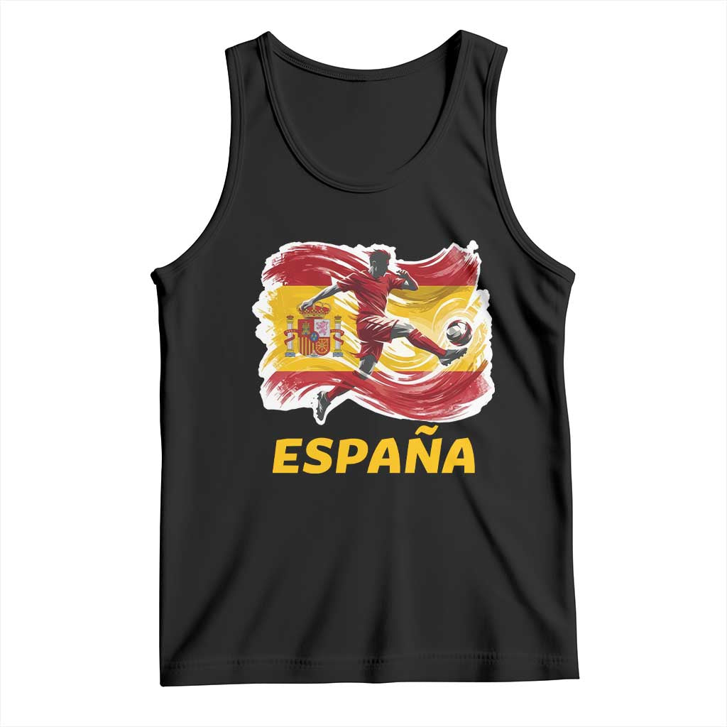 Spain Espana Soccer Football Fan Spanish Flag Tank Top