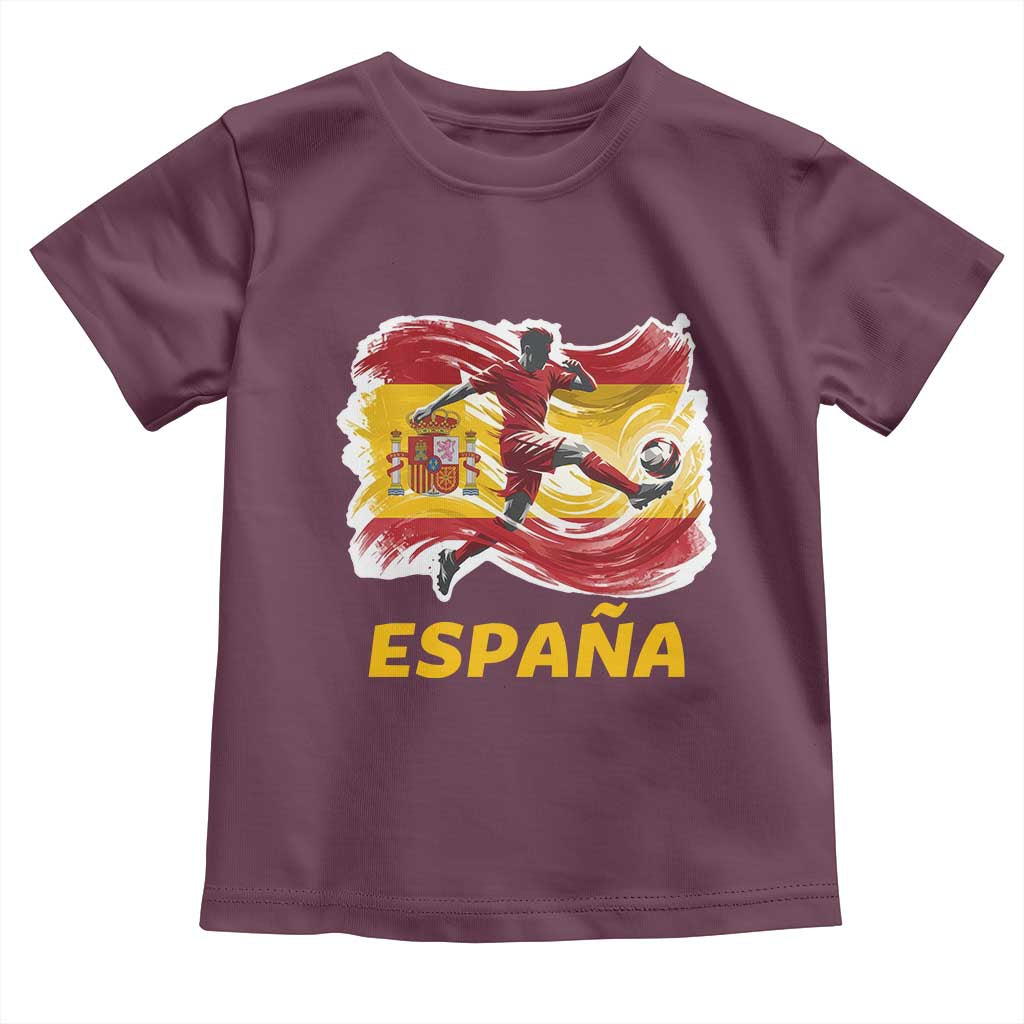 Spain Espana Soccer Football Fan Spanish Flag Toddler T Shirt