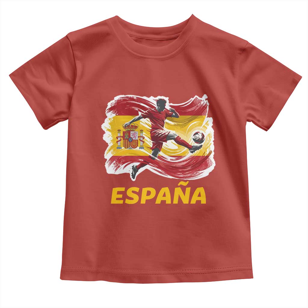 Spain Espana Soccer Football Fan Spanish Flag Toddler T Shirt