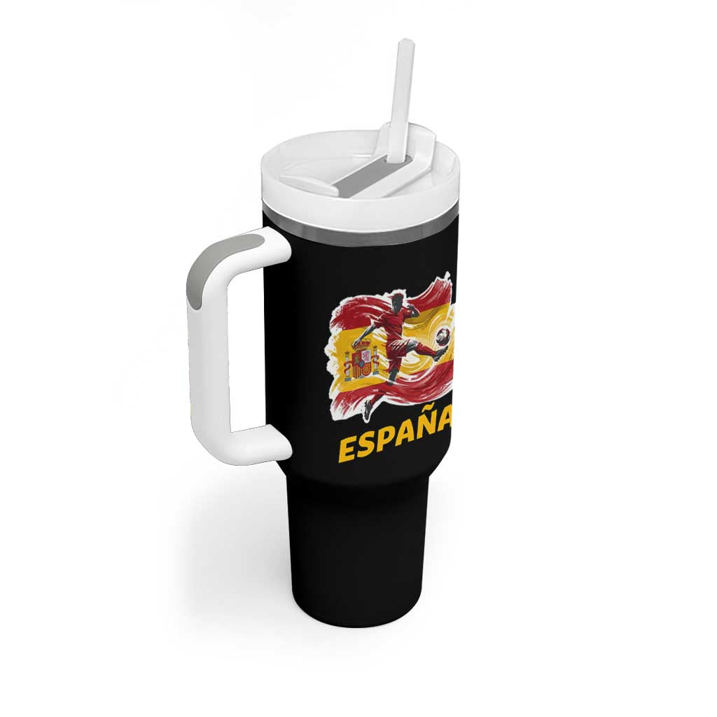 Spain Espana Soccer Football Fan Spanish Flag Tumbler With Handle