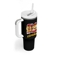 Spain Espana Soccer Football Fan Spanish Flag Tumbler With Handle