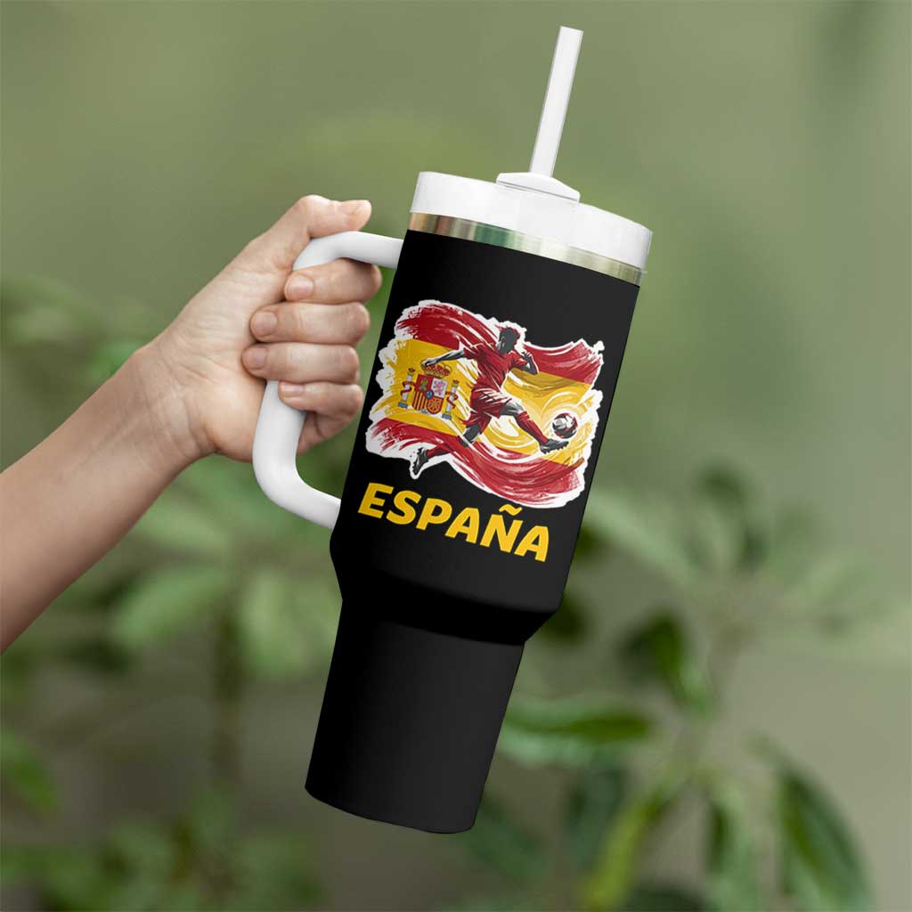 Spain Espana Soccer Football Fan Spanish Flag Tumbler With Handle