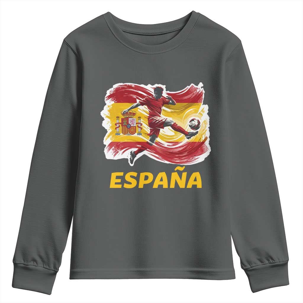 Spain Espana Soccer Football Fan Spanish Flag Youth Sweatshirt