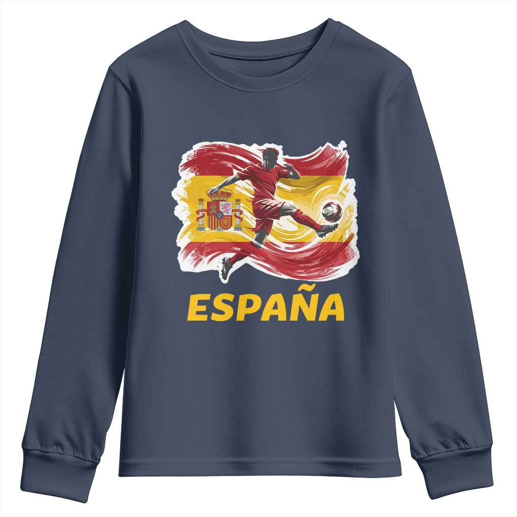 Spain Espana Soccer Football Fan Spanish Flag Youth Sweatshirt