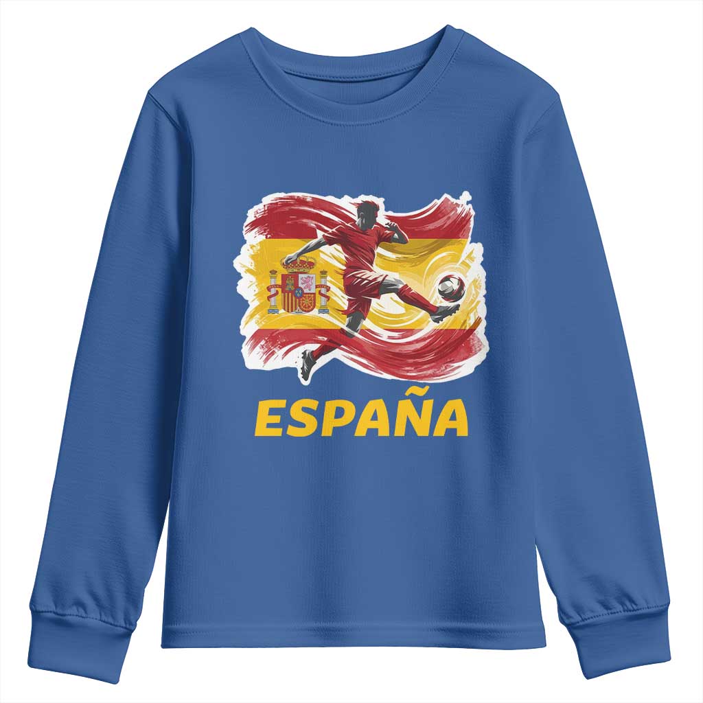 Spain Espana Soccer Football Fan Spanish Flag Youth Sweatshirt