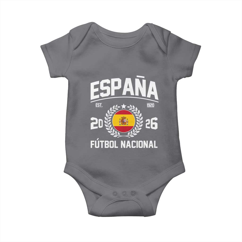 Spain 2026 Soccer Football Fan Spanish Flag Baby Onesie