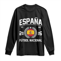 Spain 2026 Soccer Football Fan Spanish Flag Long Sleeve Shirt
