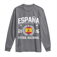 Spain 2026 Soccer Football Fan Spanish Flag Long Sleeve Shirt