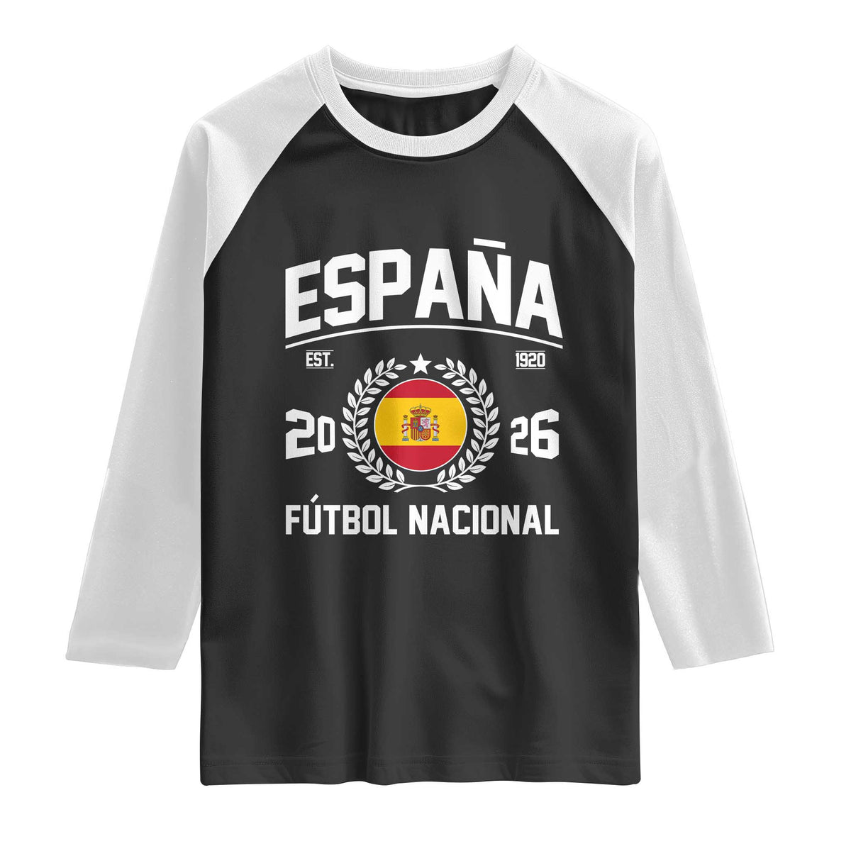 Spain 2026 Soccer Football Fan Spanish Flag Raglan Shirt