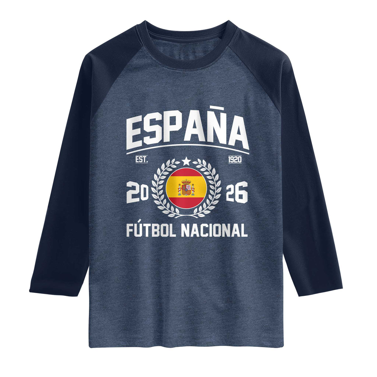 Spain 2026 Soccer Football Fan Spanish Flag Raglan Shirt