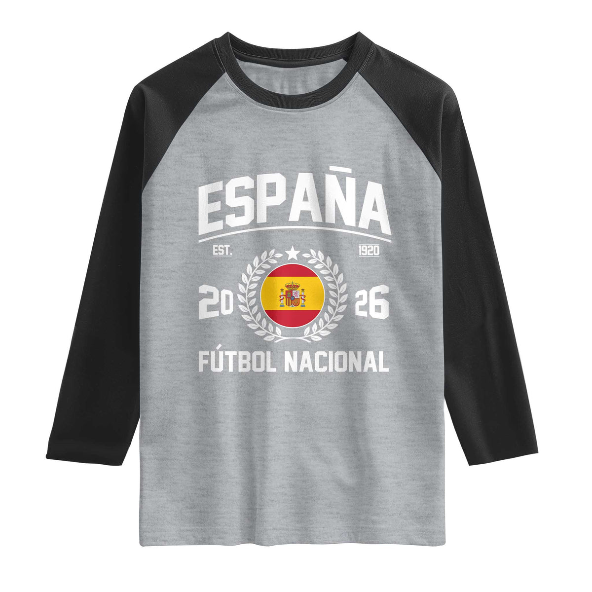 Spain 2026 Soccer Football Fan Spanish Flag Raglan Shirt