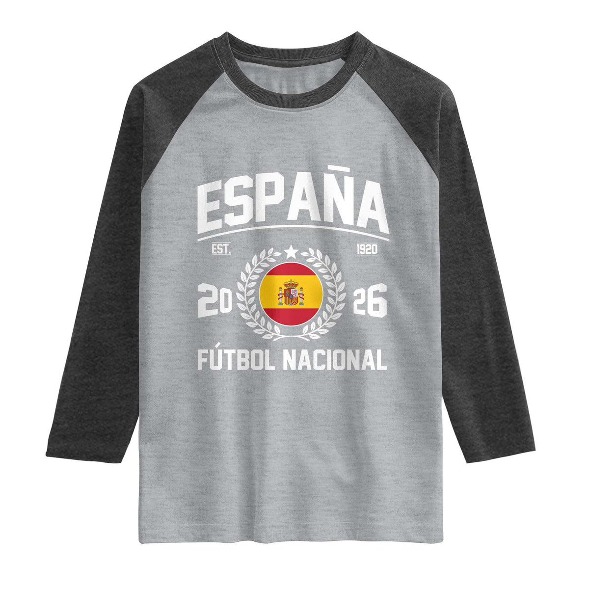 Spain 2026 Soccer Football Fan Spanish Flag Raglan Shirt