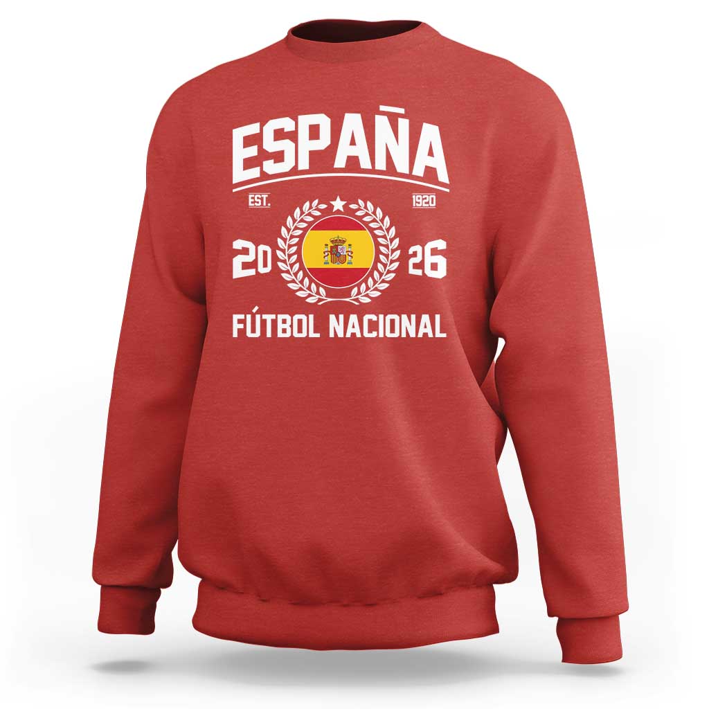 Spain 2026 Soccer Football Fan Spanish Flag Sweatshirt