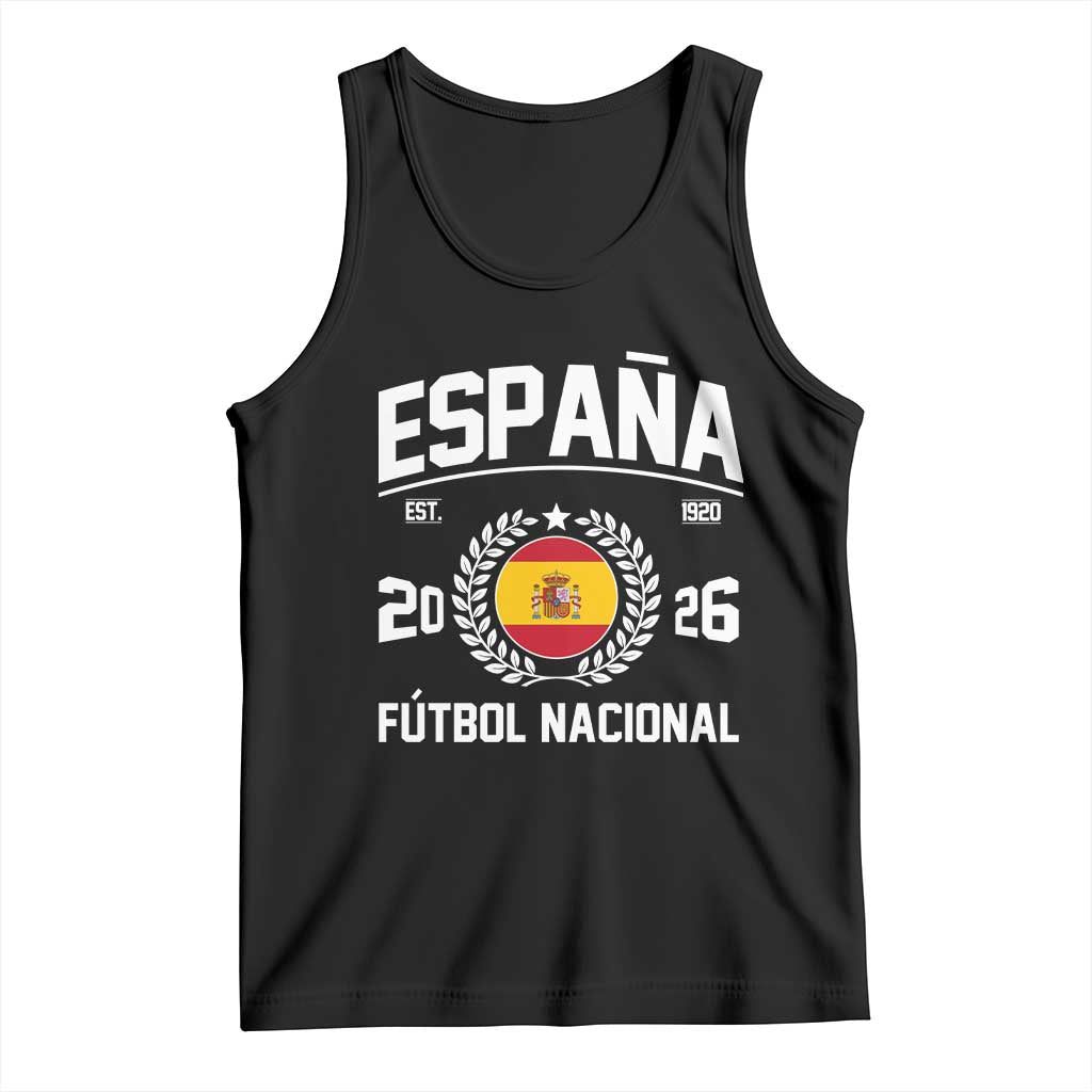 Spain 2026 Soccer Football Fan Spanish Flag Tank Top