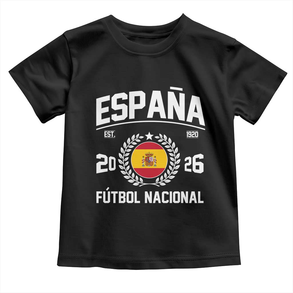 Spain 2026 Soccer Football Fan Spanish Flag Toddler T Shirt