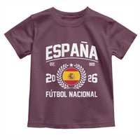 Spain 2026 Soccer Football Fan Spanish Flag Toddler T Shirt