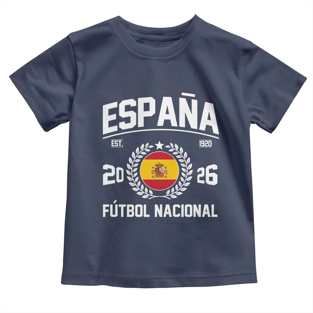 Spain 2026 Soccer Football Fan Spanish Flag Toddler T Shirt