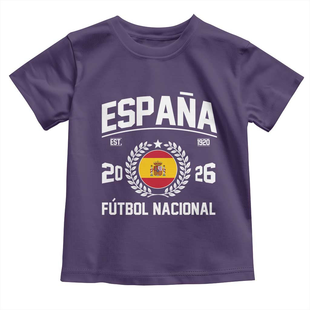 Spain 2026 Soccer Football Fan Spanish Flag Toddler T Shirt