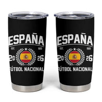 Spain 2026 Soccer Football Fan Spanish Flag Tumbler Cup