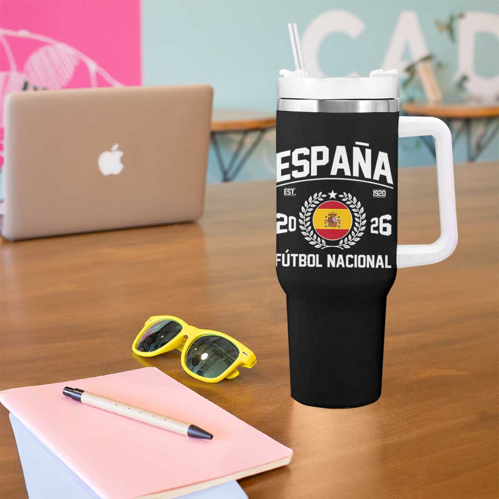 Spain 2026 Soccer Football Fan Spanish Flag Tumbler With Handle