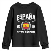 Spain 2026 Soccer Football Fan Spanish Flag Youth Sweatshirt