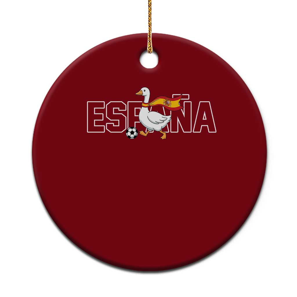 Espana Spain Soccer Football Ceramic Ornament Silly Goose Spanish Flag Fan Supporter