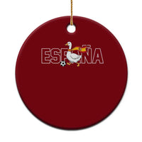 Espana Spain Soccer Football Ceramic Ornament Silly Goose Spanish Flag Fan Supporter