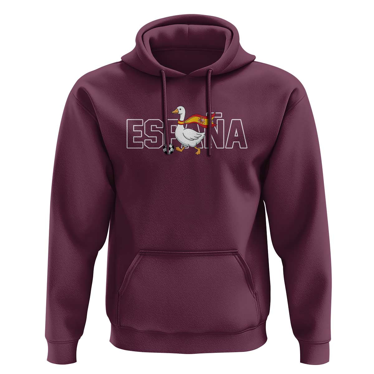 Espana Spain Soccer Football Hoodie Silly Goose Spanish Flag Fan Supporter