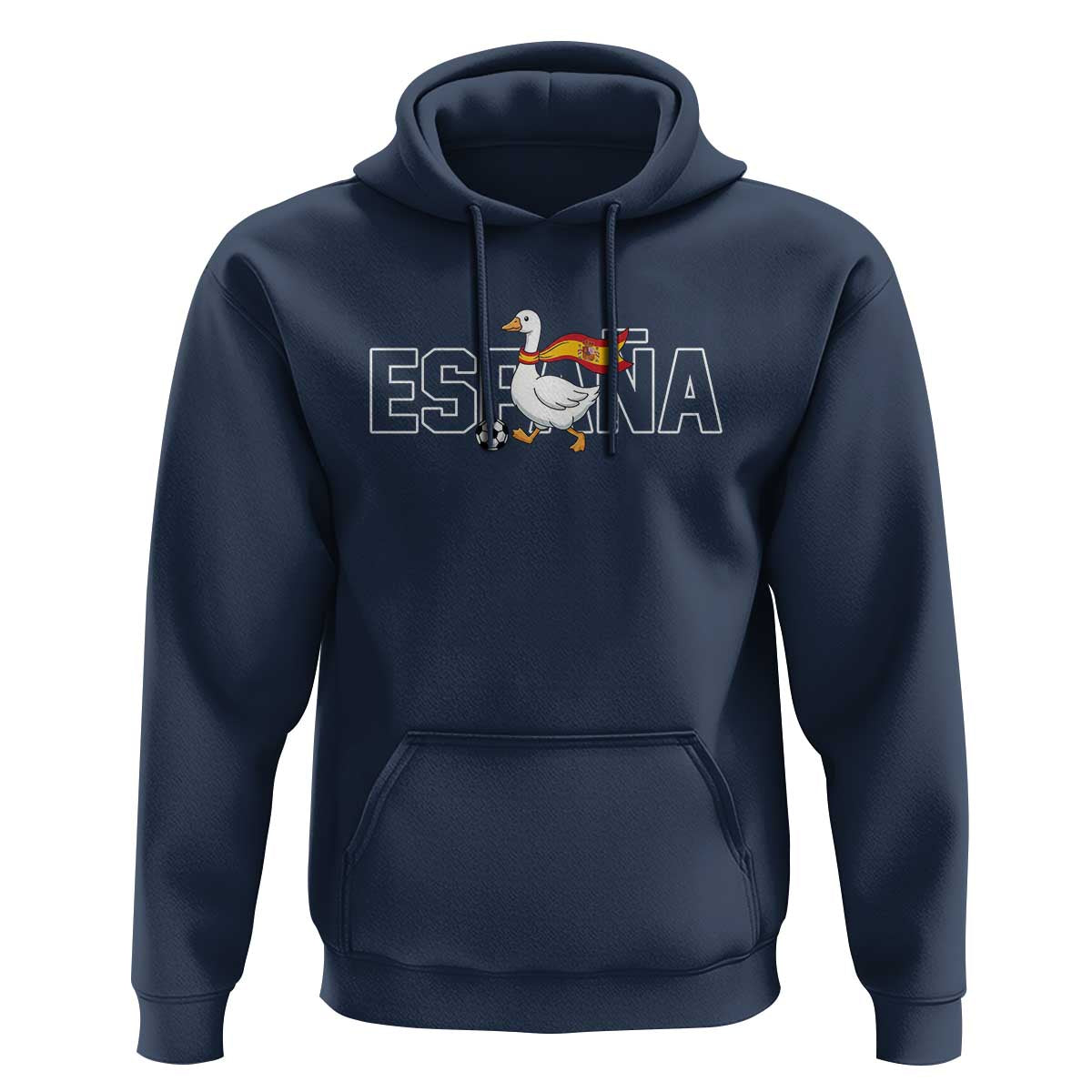Espana Spain Soccer Football Hoodie Silly Goose Spanish Flag Fan Supporter
