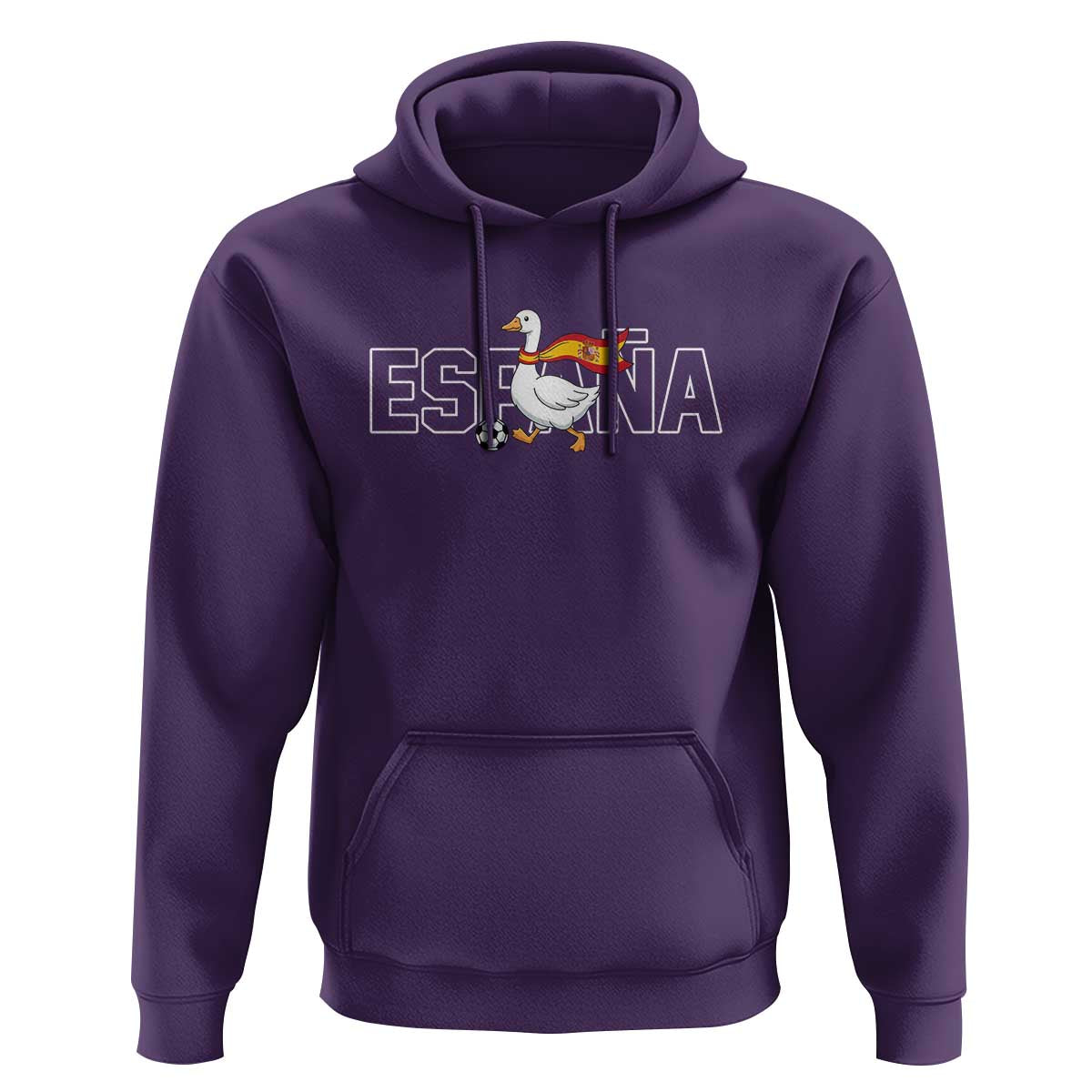 Espana Spain Soccer Football Hoodie Silly Goose Spanish Flag Fan Supporter