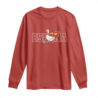 Espana Spain Soccer Football Long Sleeve Shirt Silly Goose Spanish Flag Fan Supporter