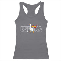 Espana Spain Soccer Football Racerback Tank Top Silly Goose Spanish Flag Fan Supporter