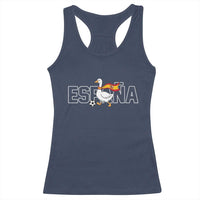 Espana Spain Soccer Football Racerback Tank Top Silly Goose Spanish Flag Fan Supporter
