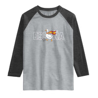 Espana Spain Soccer Football Raglan Shirt Silly Goose Spanish Flag Fan Supporter