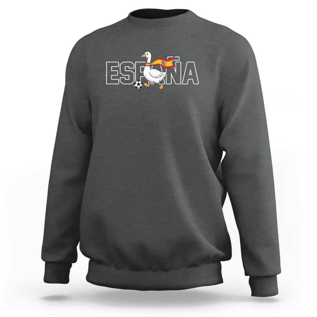 Espana Spain Soccer Football Sweatshirt Silly Goose Spanish Flag Fan Supporter