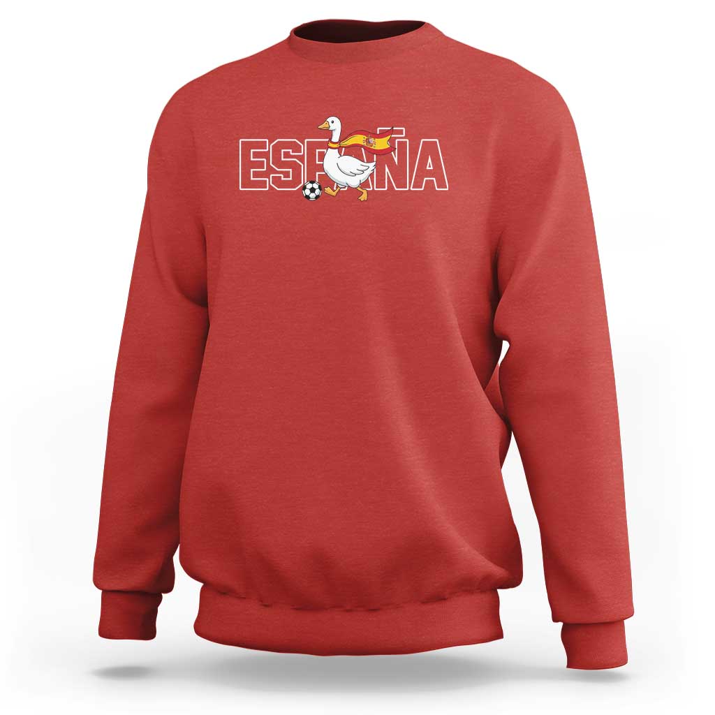 Espana Spain Soccer Football Sweatshirt Silly Goose Spanish Flag Fan Supporter