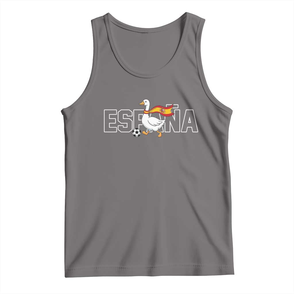 Espana Spain Soccer Football Tank Top Silly Goose Spanish Flag Fan Supporter