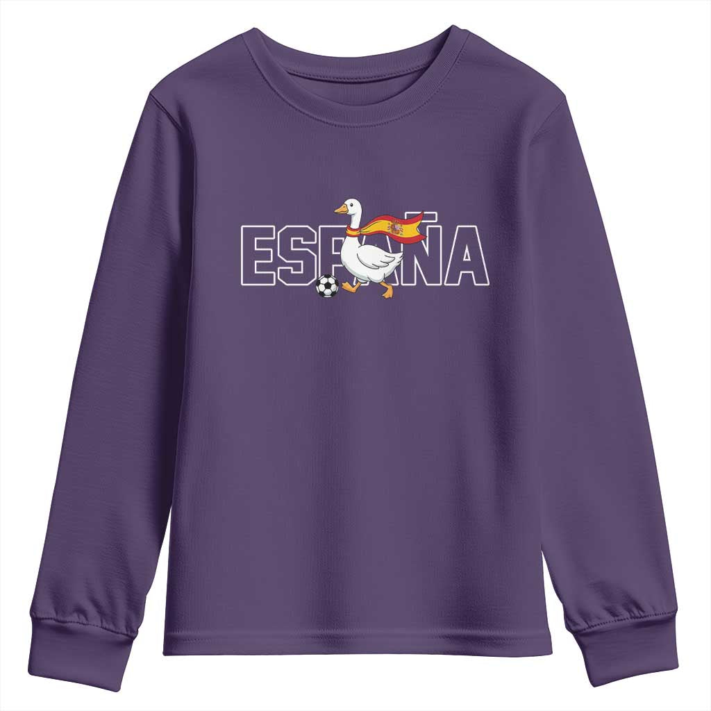 Espana Spain Soccer Football Youth Sweatshirt Silly Goose Spanish Flag Fan Supporter