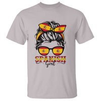 Espana Spain Messy Bun Girl Spanish Flag T Shirt