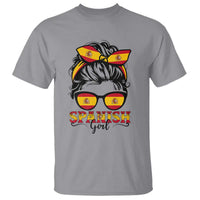 Espana Spain Messy Bun Girl Spanish Flag T Shirt