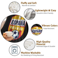 Espana Spain Soccer Football Fan Spanish Flag Throw Blanket