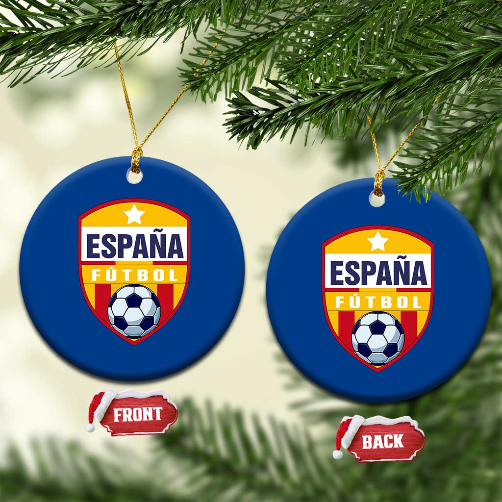 Espana Spain Soccer Football Fan Spanish Flag Ceramic Ornament