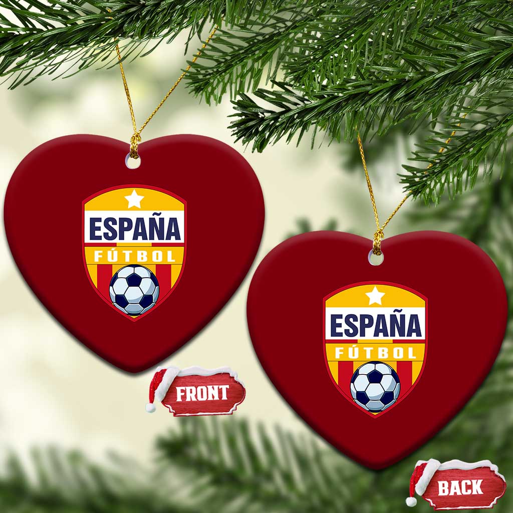 Espana Spain Soccer Football Fan Spanish Flag Ceramic Ornament