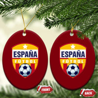 Espana Spain Soccer Football Fan Spanish Flag Ceramic Ornament