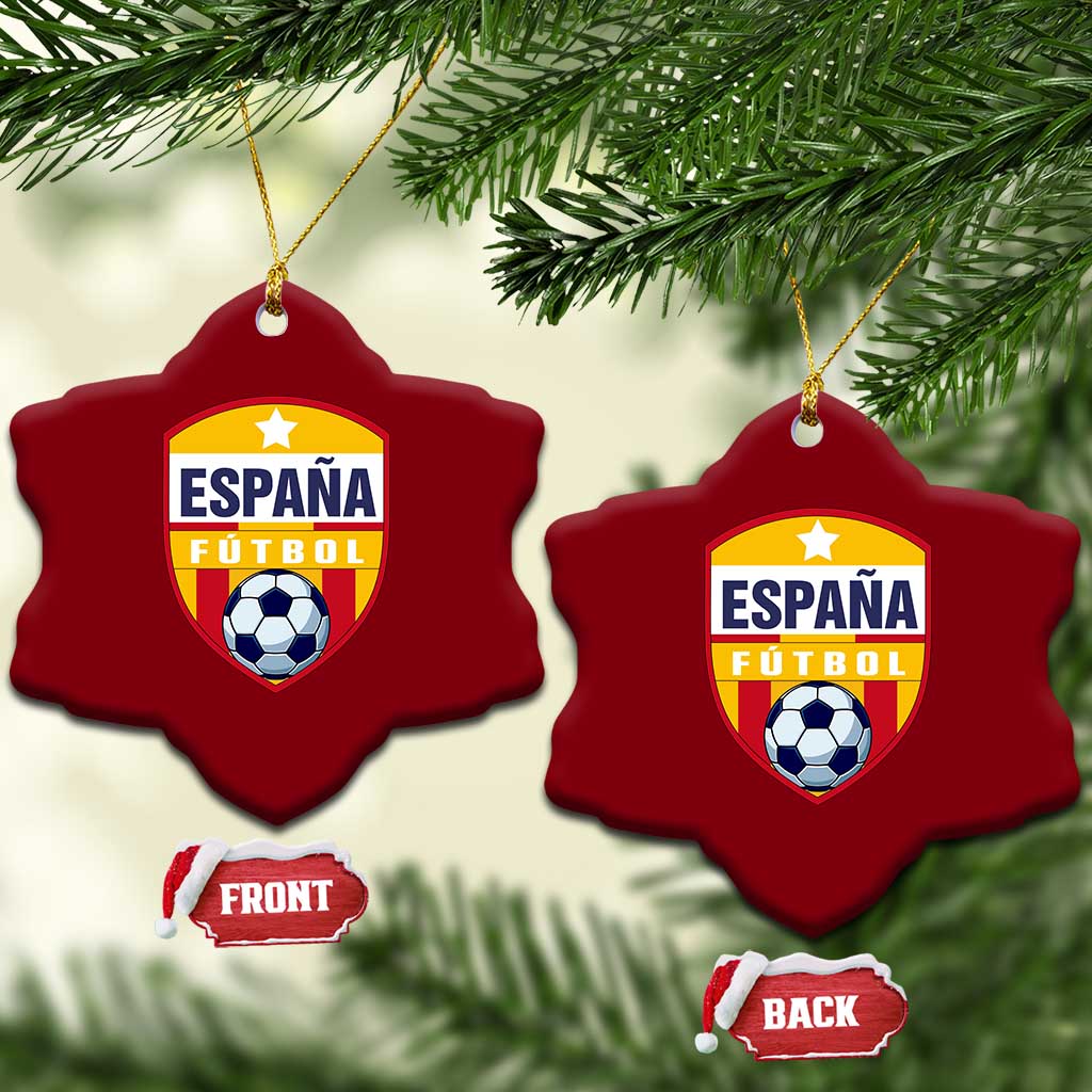 Espana Spain Soccer Football Fan Spanish Flag Ceramic Ornament