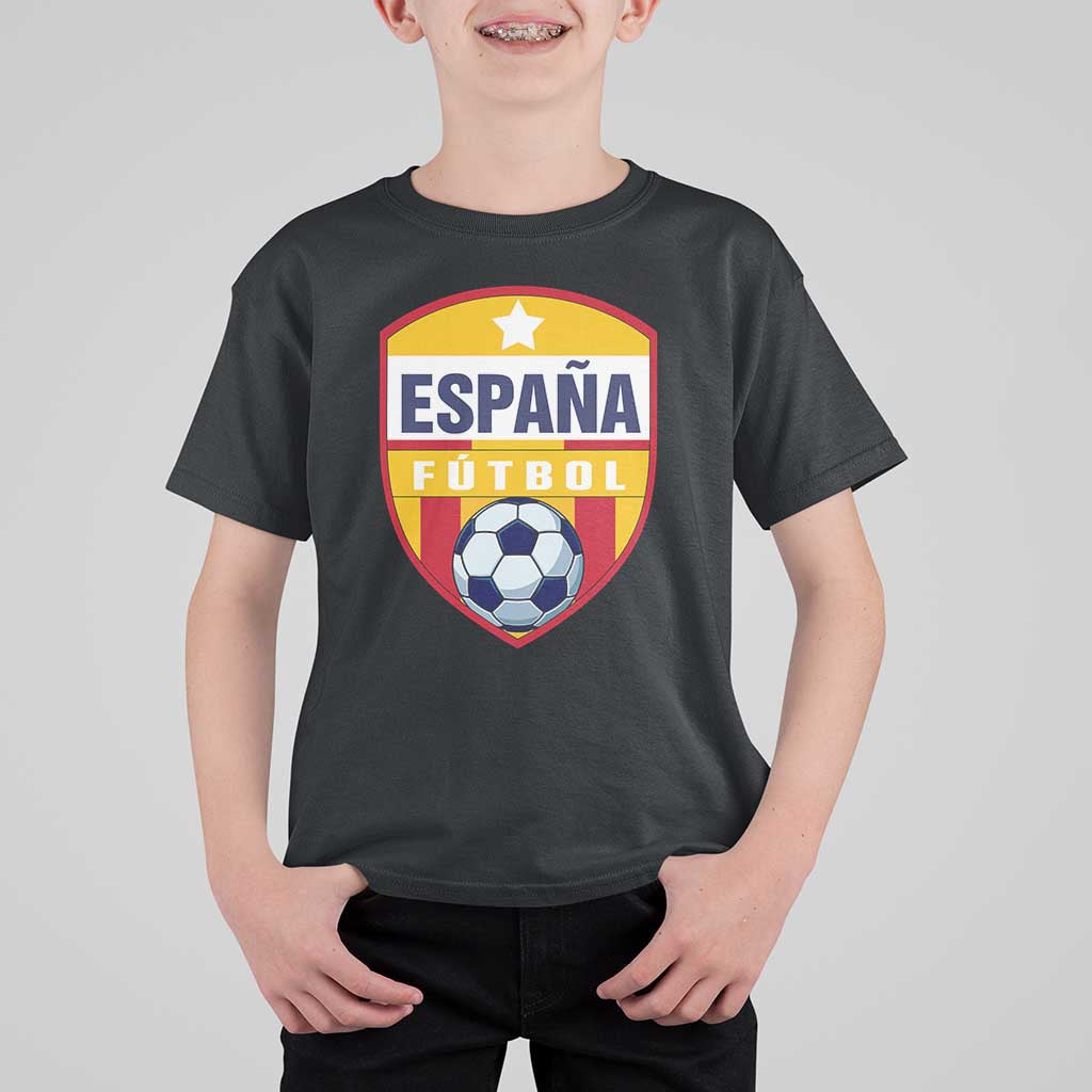 Espana Spain Soccer Football Fan Spanish Flag T Shirt For Kid