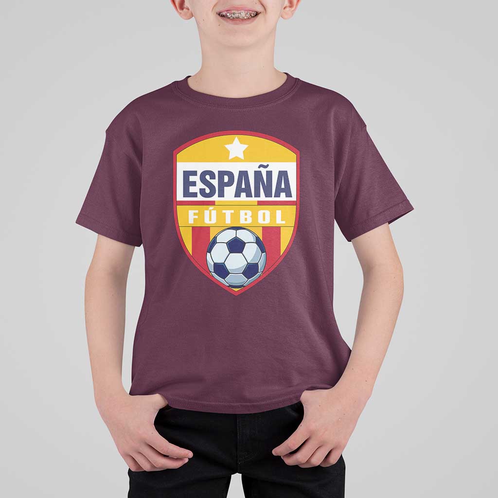 Espana Spain Soccer Football Fan Spanish Flag T Shirt For Kid