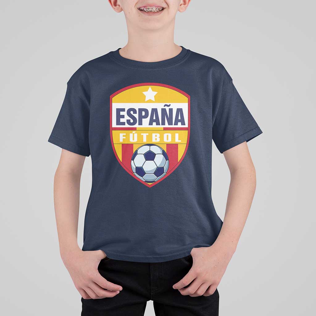 Espana Spain Soccer Football Fan Spanish Flag T Shirt For Kid