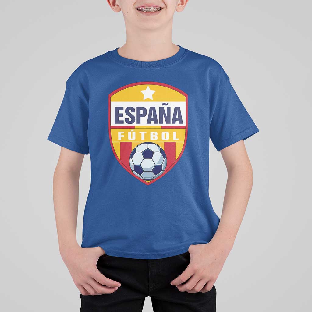 Espana Spain Soccer Football Fan Spanish Flag T Shirt For Kid